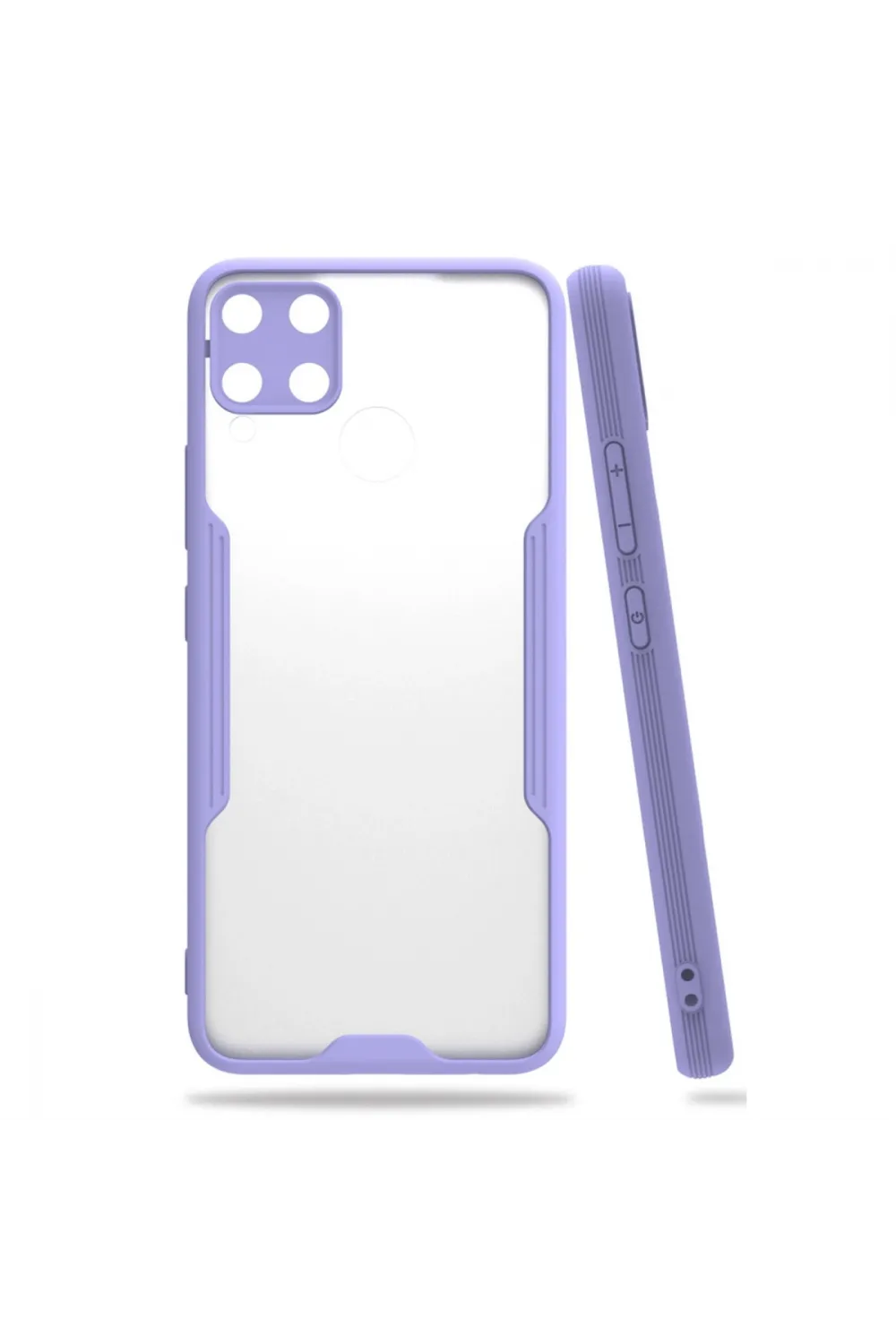 Realme C15 Kılıf Platin Silikon - Lila
