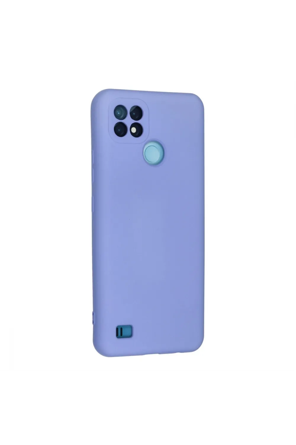 Realme C21 Kılıf Nano İçi Kadife Silikon - Lila