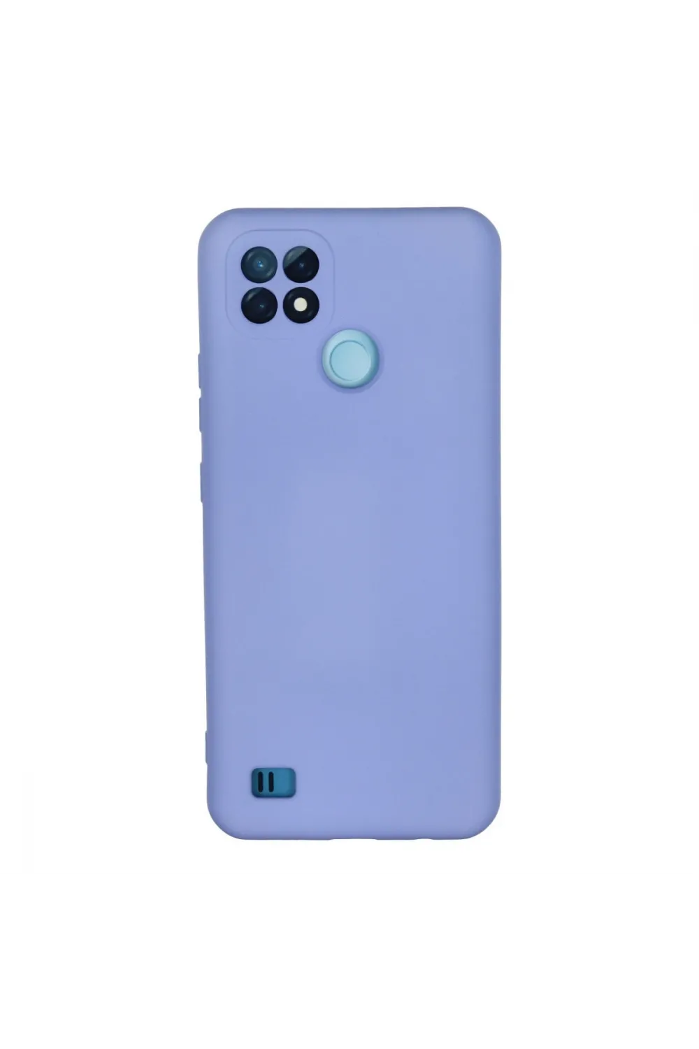 Realme C21 Kılıf Nano İçi Kadife Silikon - Lila