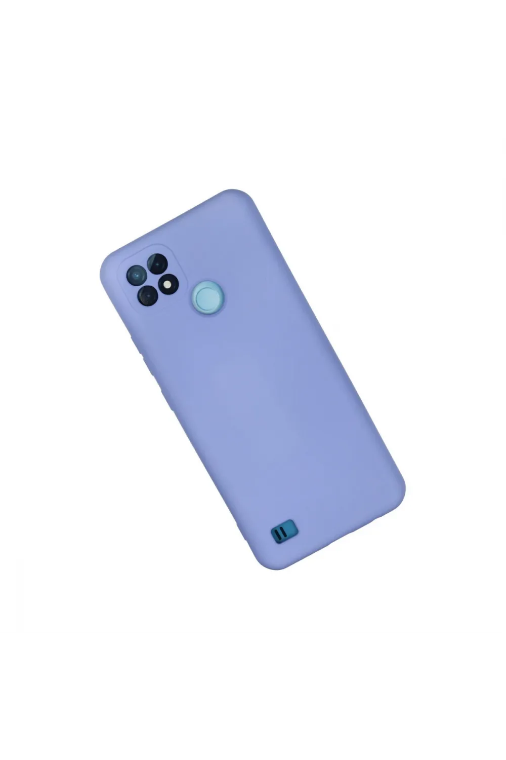 Realme C21 Kılıf Nano İçi Kadife Silikon - Lila