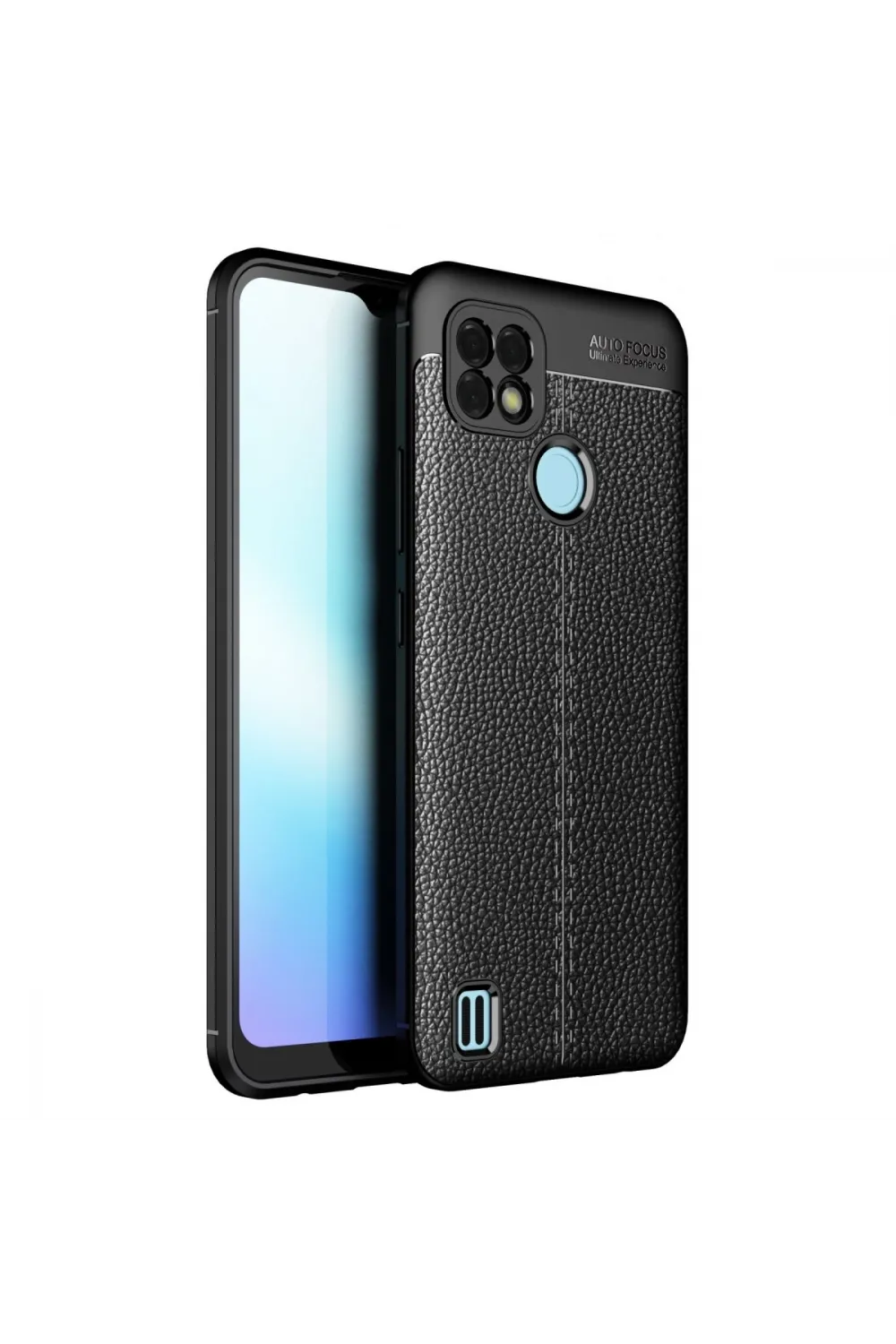 Realme C25 Kılıf Auto Focus Kapak - Siyah