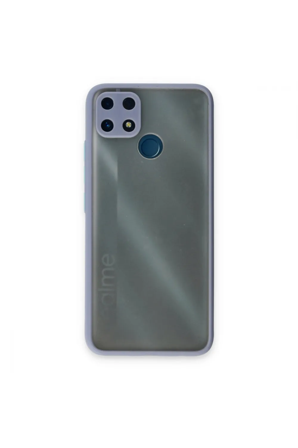 Realme C25 Kılıf Montreal Silikon Kapak - Gri