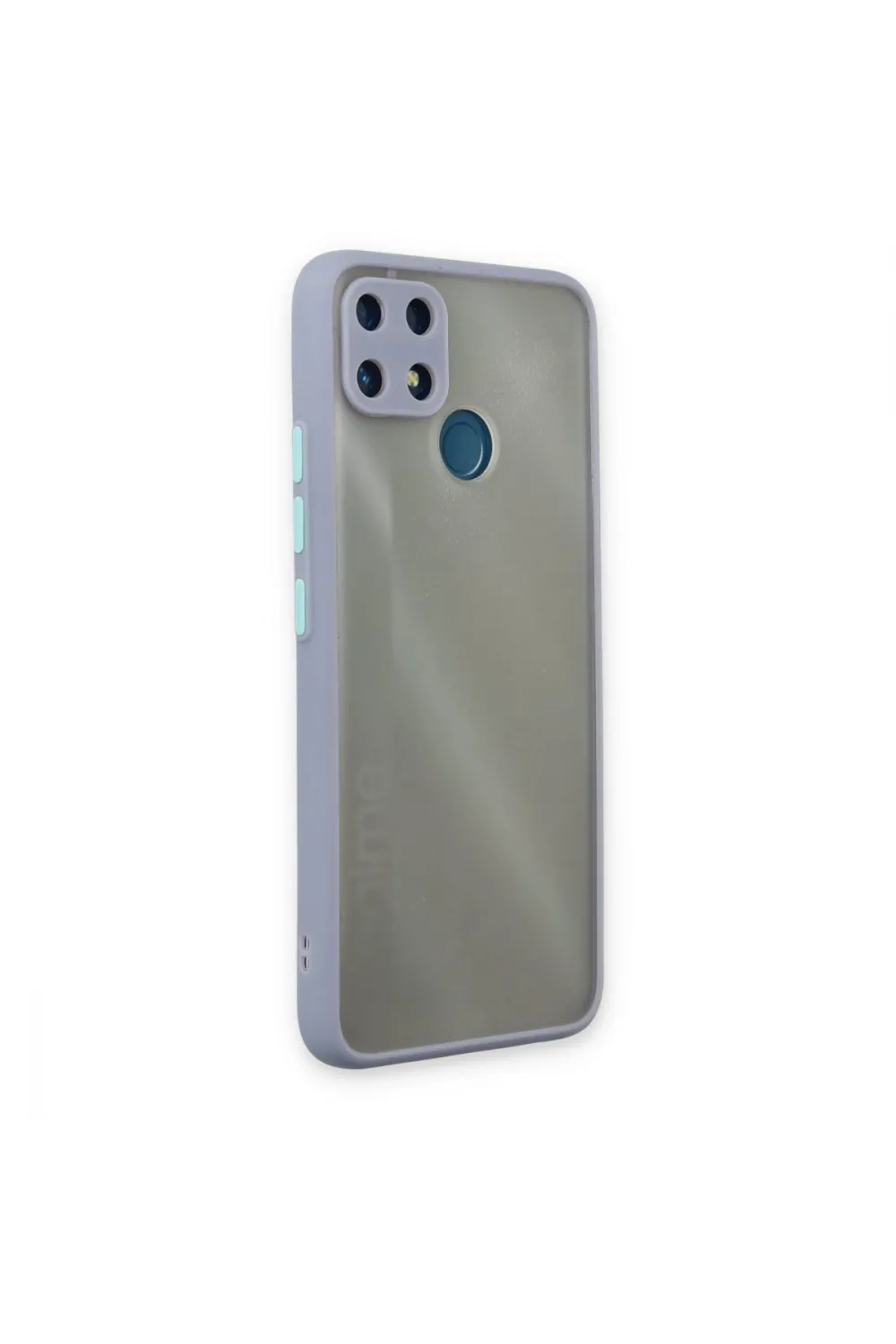 Realme C25 Kılıf Montreal Silikon Kapak - Gri