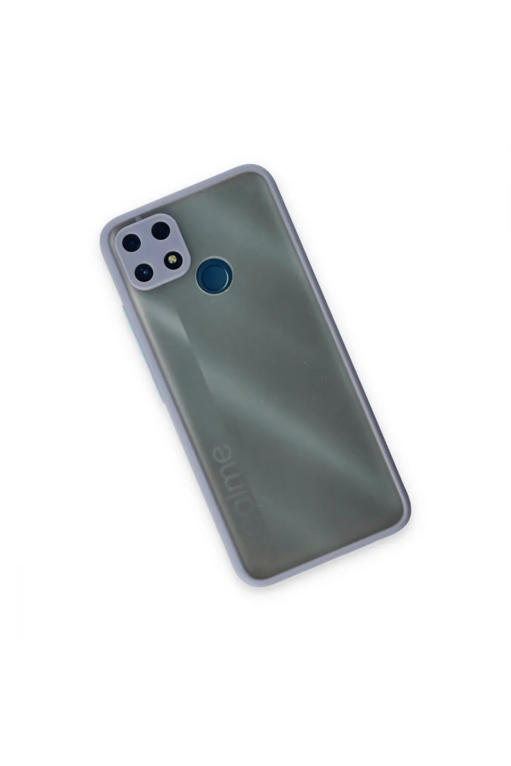 Realme C25 Kılıf Montreal Silikon Kapak - Gri