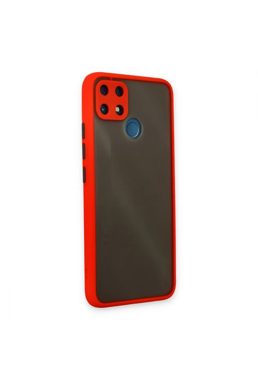 Realme C25 Kılıf Montreal Silikon Kapak - Kırmızı