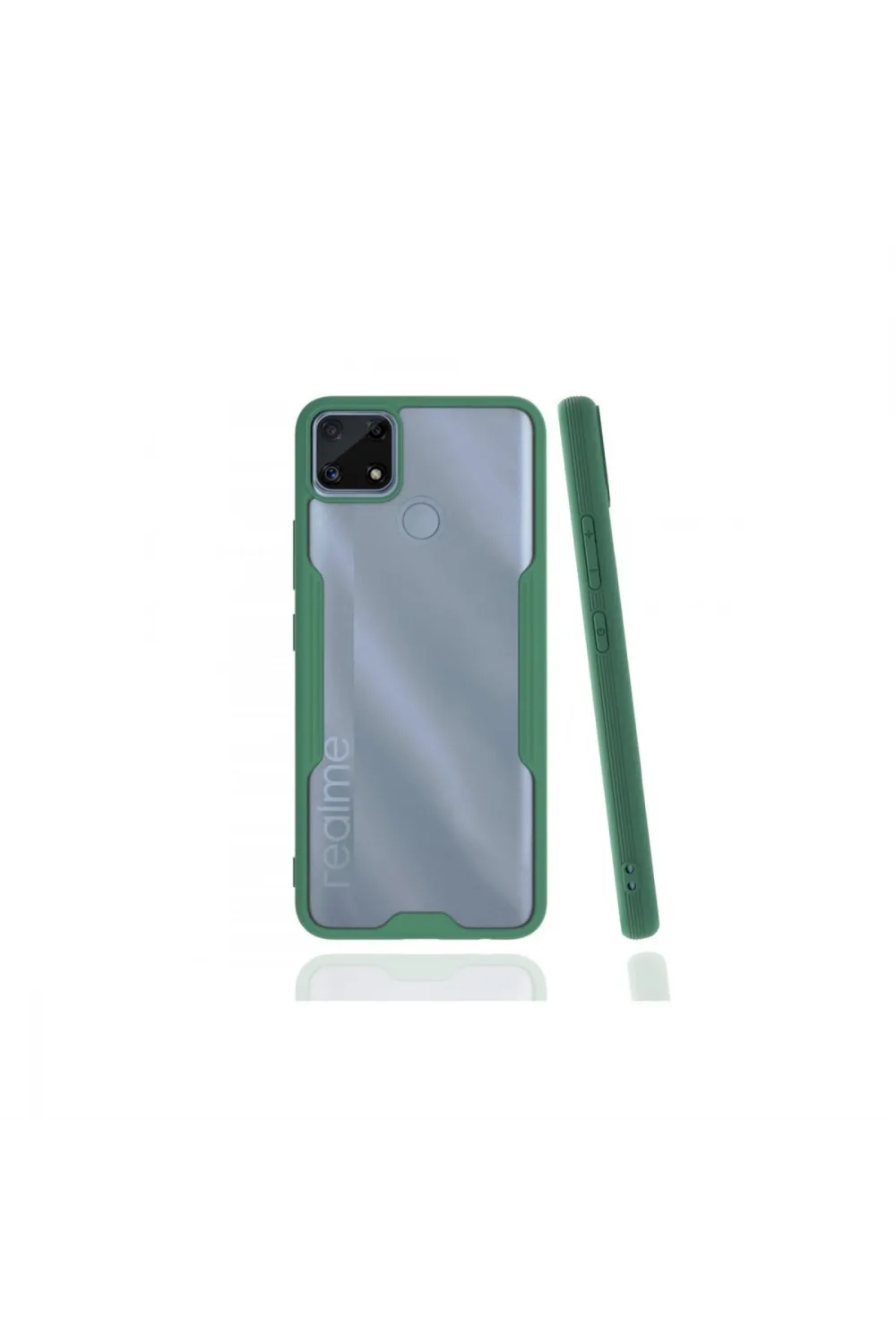 Realme C25 Kılıf Platin Silikon - Yeşil