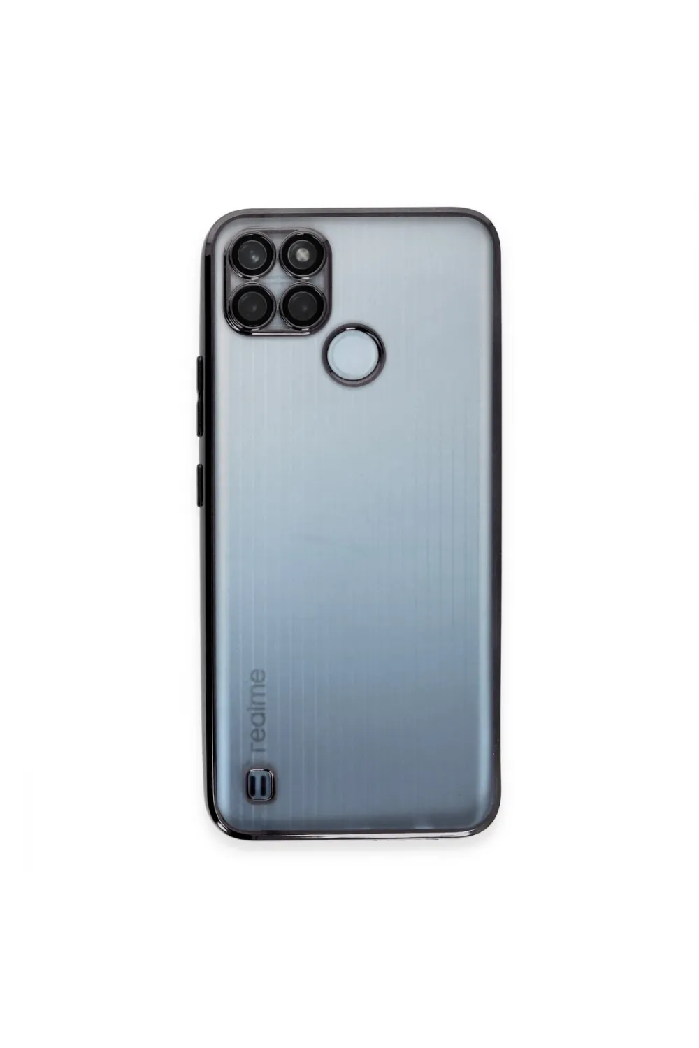 Realme C25y Kılıf Razer Lensli Silikon - Siyah