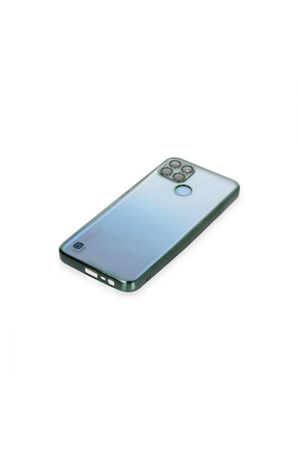 Realme C25y Kılıf Razer Lensli Silikon - Yeşil