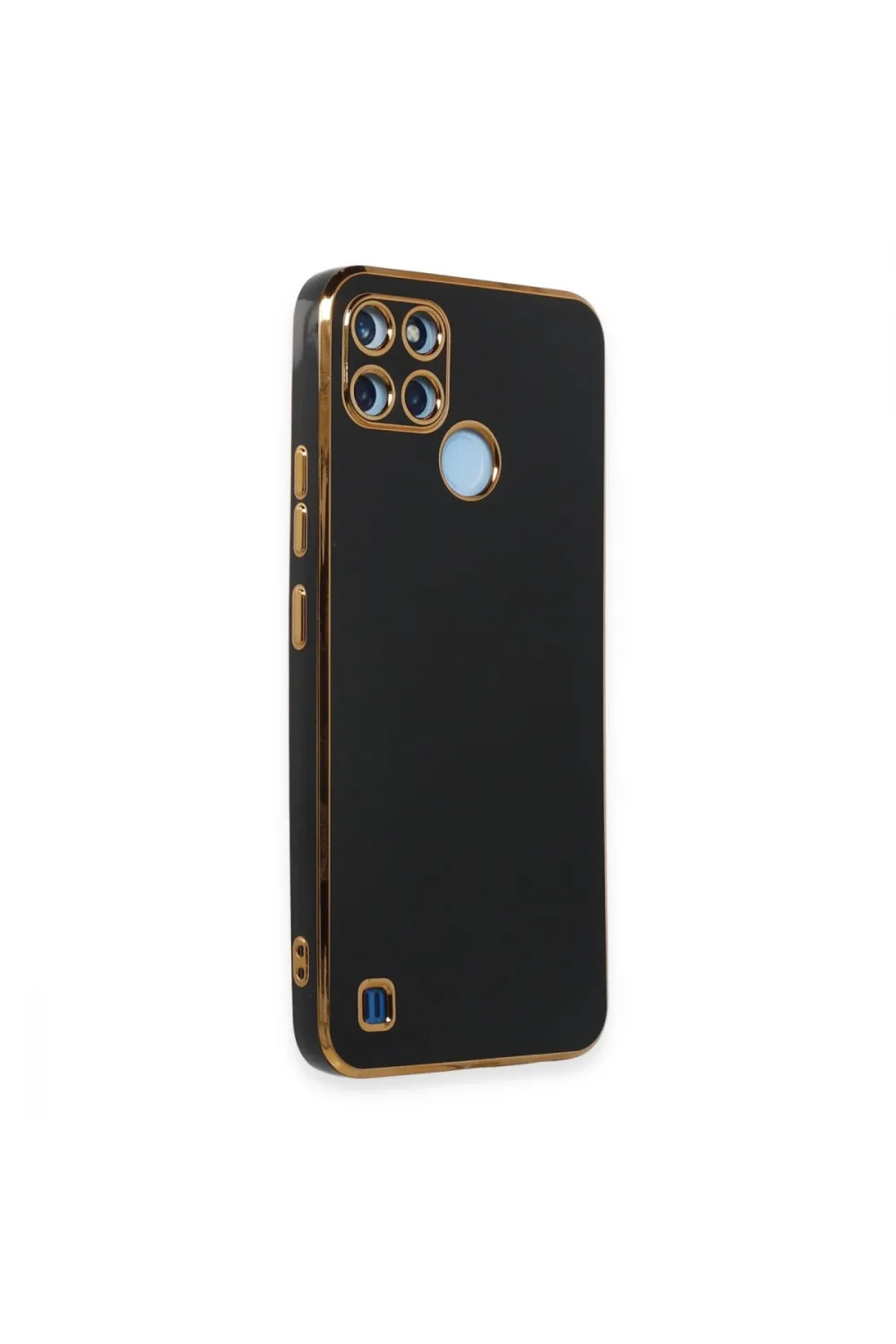 Realme C25y Kılıf Volet Silikon - Siyah