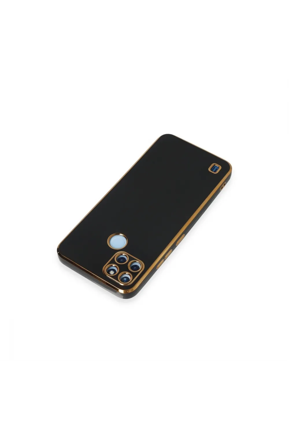Realme C25y Kılıf Volet Silikon - Siyah