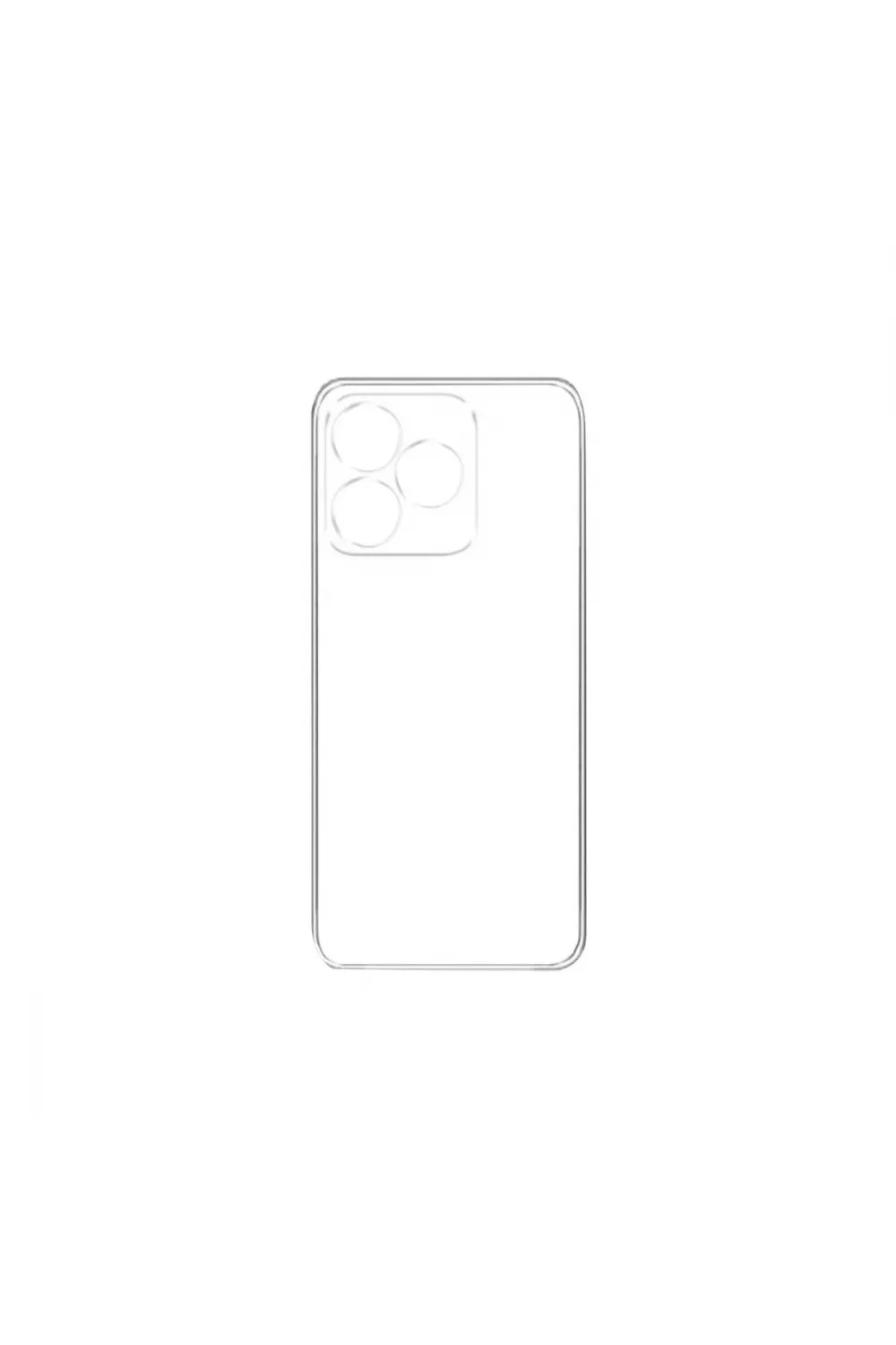 Realme C53 Kılıf Lüx Şeffaf Silikon