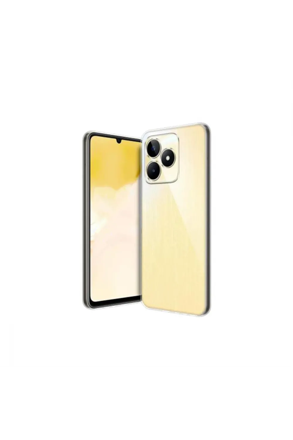 Realme C53 Kılıf Lüx Şeffaf Silikon