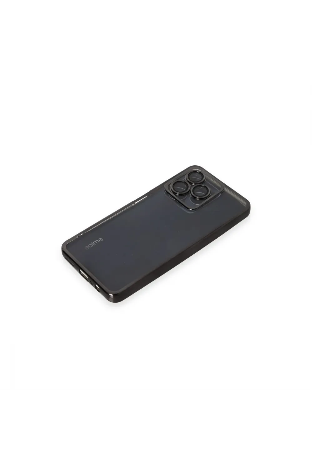 Realme C53 Kılıf Razer Lensli Silikon - Siyah