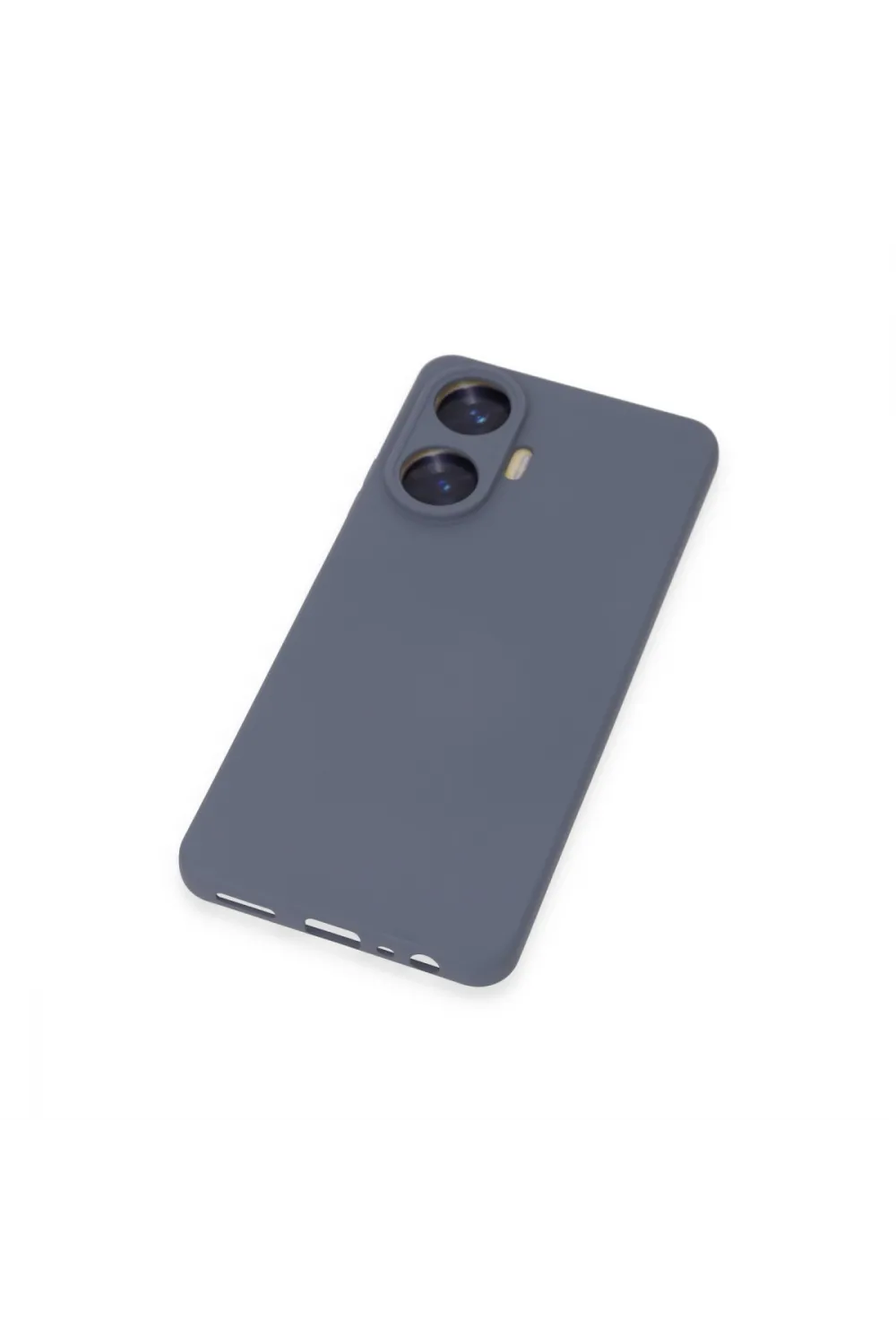 Realme C55 Kılıf Nano İçi Kadife Silikon - Gri