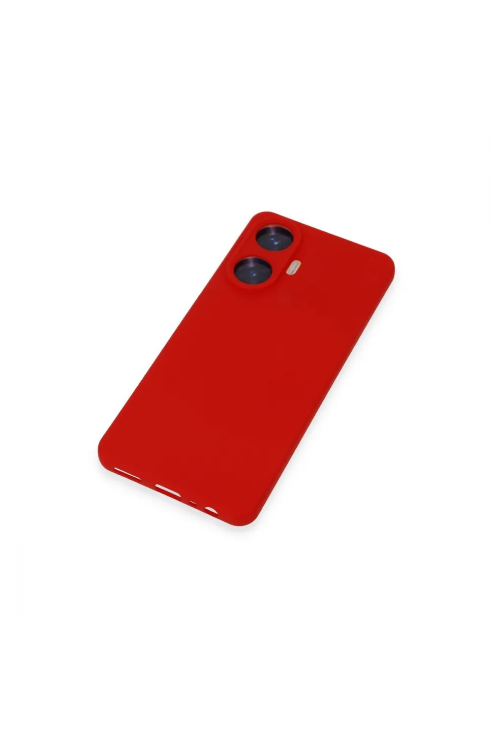Realme C55 Kılıf Nano İçi Kadife Silikon - Kırmızı