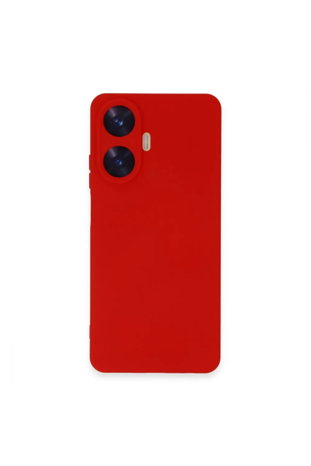 Realme C55 Kılıf Nano İçi Kadife Silikon - Kırmızı