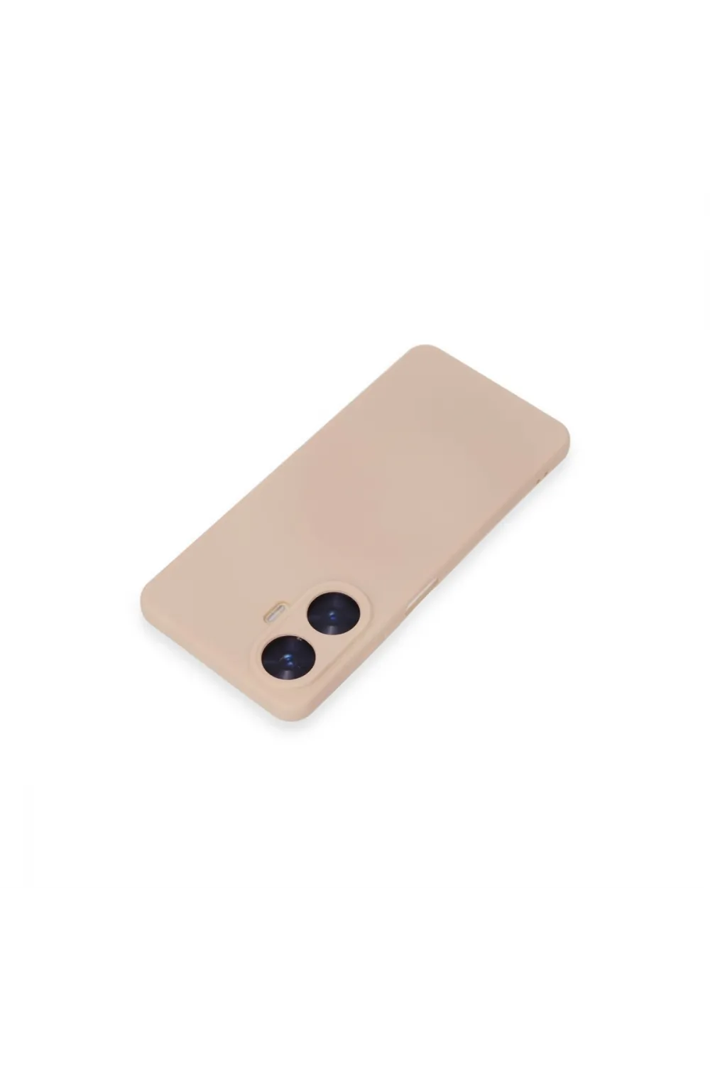 Realme C55 Kılıf Nano İçi Kadife Silikon - Pudra