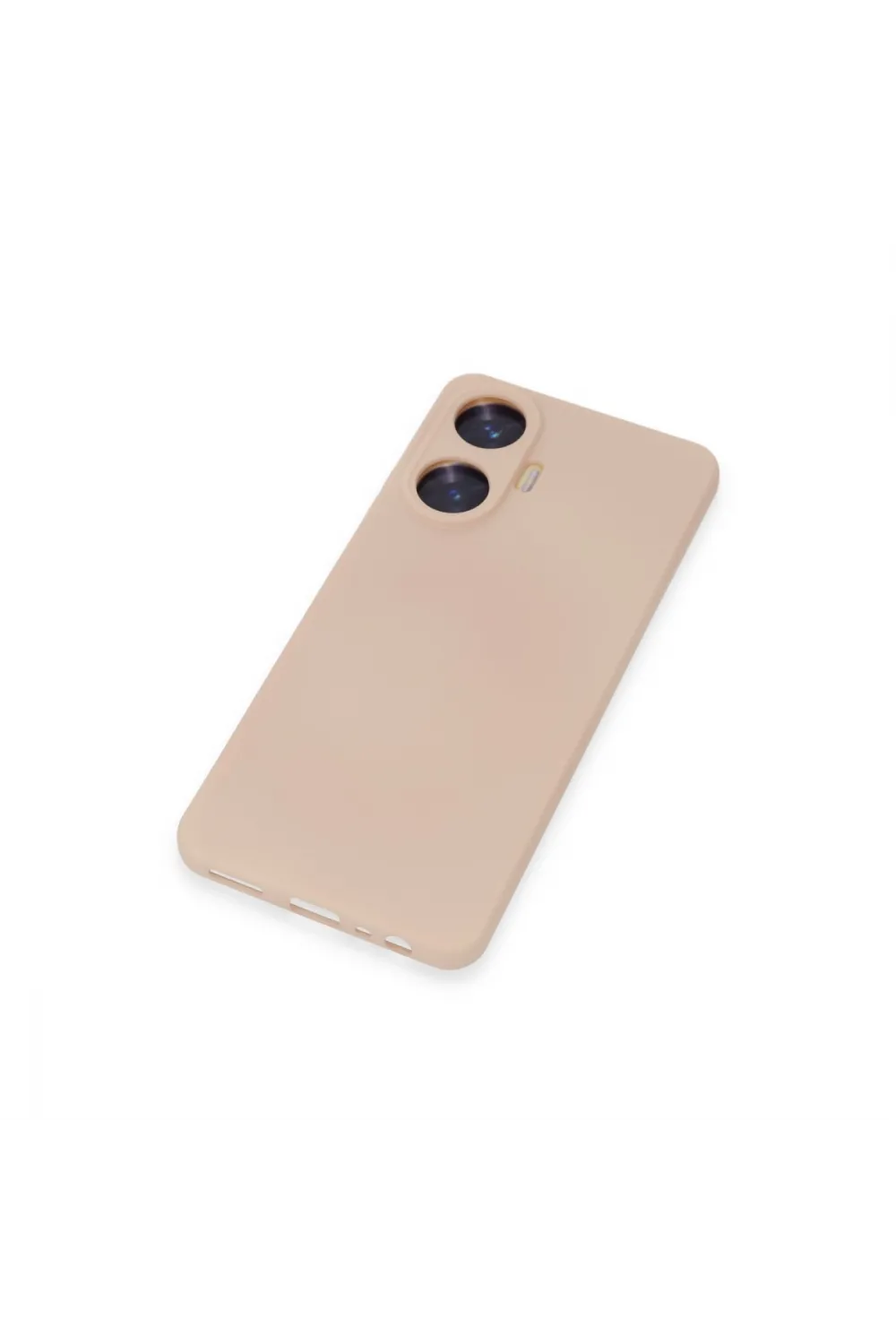 Realme C55 Kılıf Nano İçi Kadife Silikon - Pudra