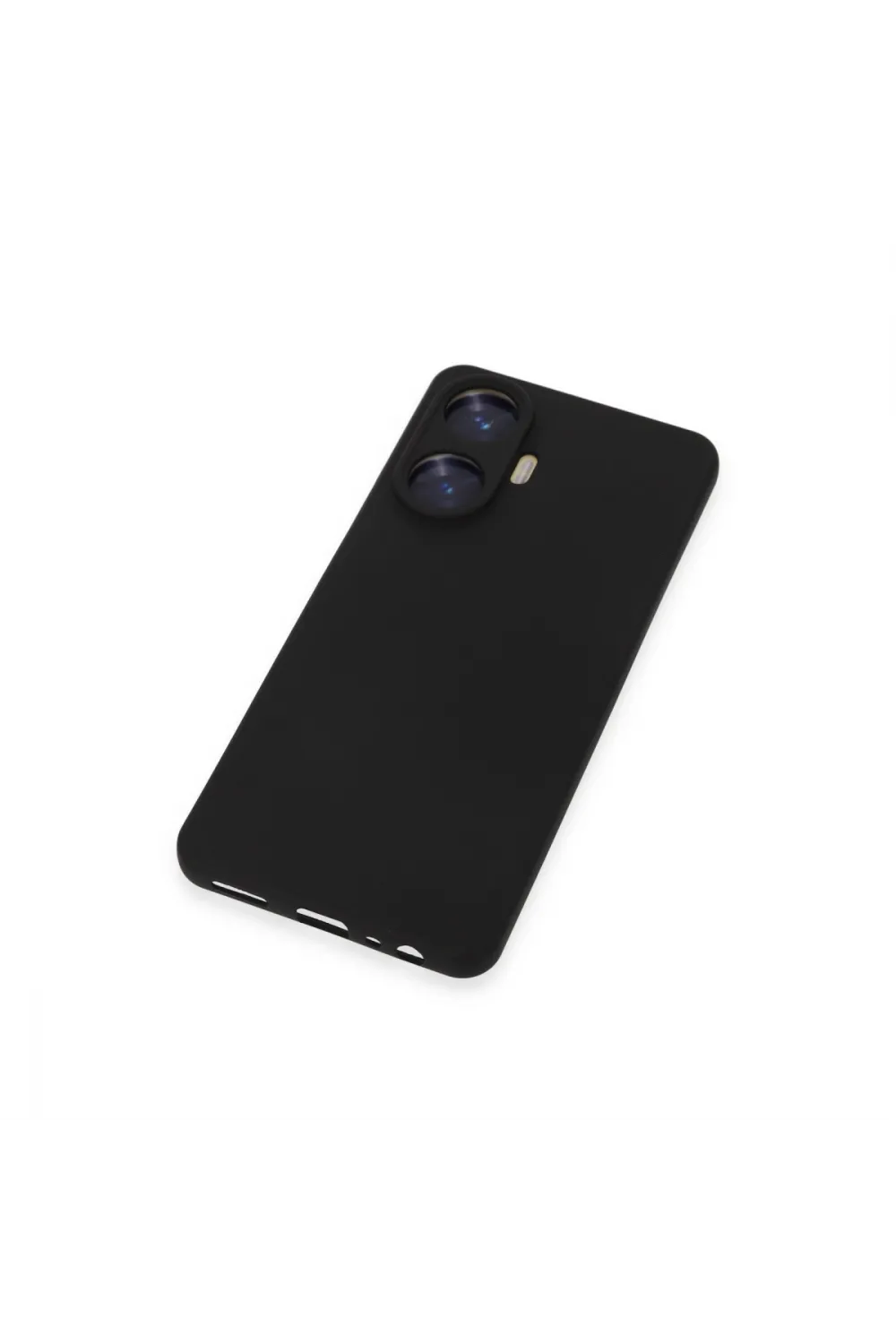 Realme C55 Kılıf Nano İçi Kadife Silikon - Siyah