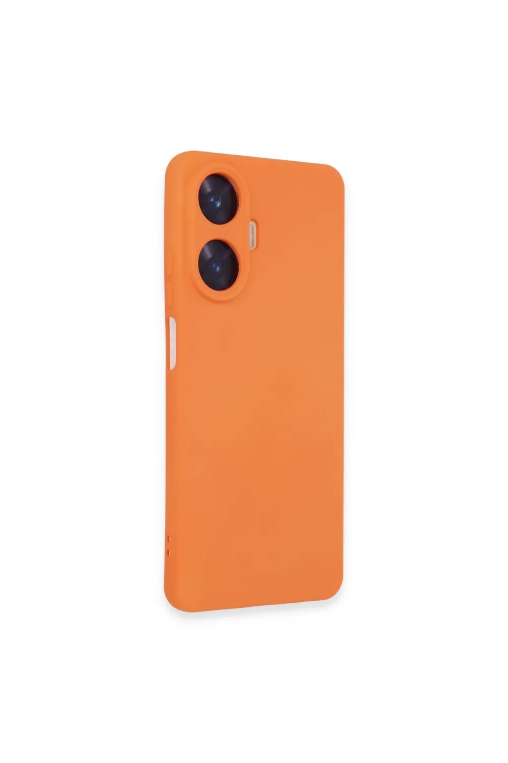 Realme C55 Kılıf Nano İçi Kadife Silikon - Turuncu