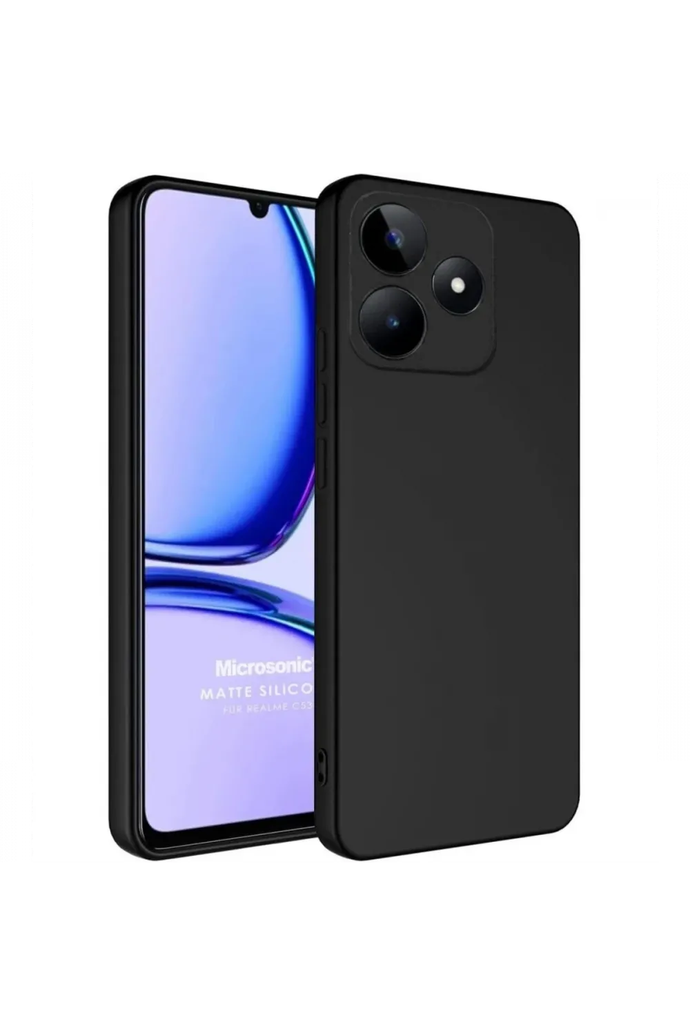 Realme C61 Kılıf First Silikon - Siyah