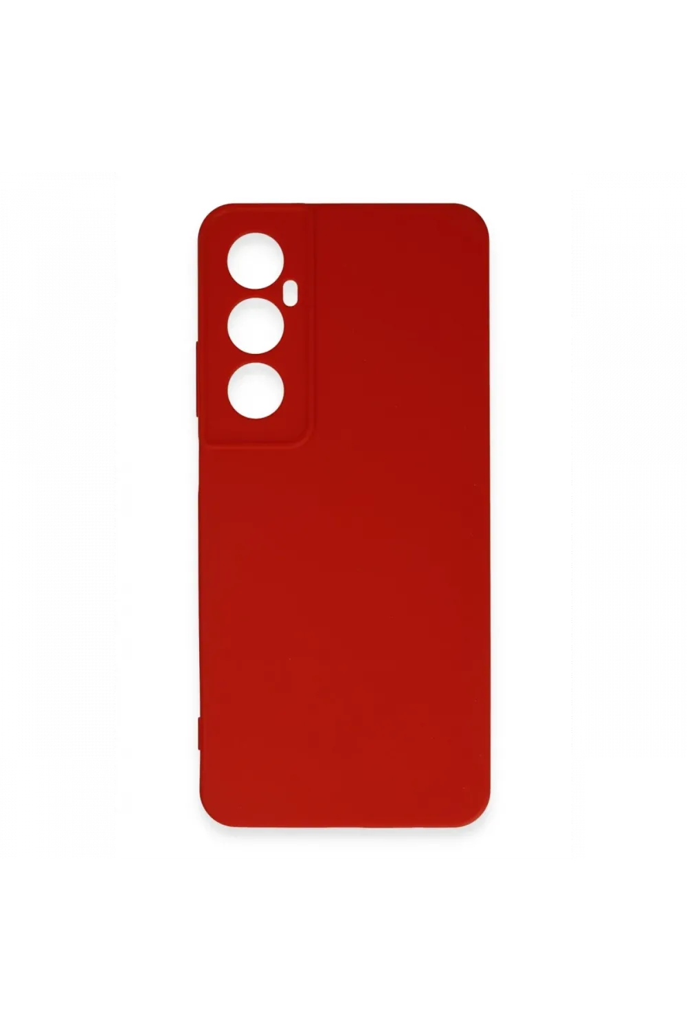 Realme C65 Kılıf First Silikon - Kırmızı