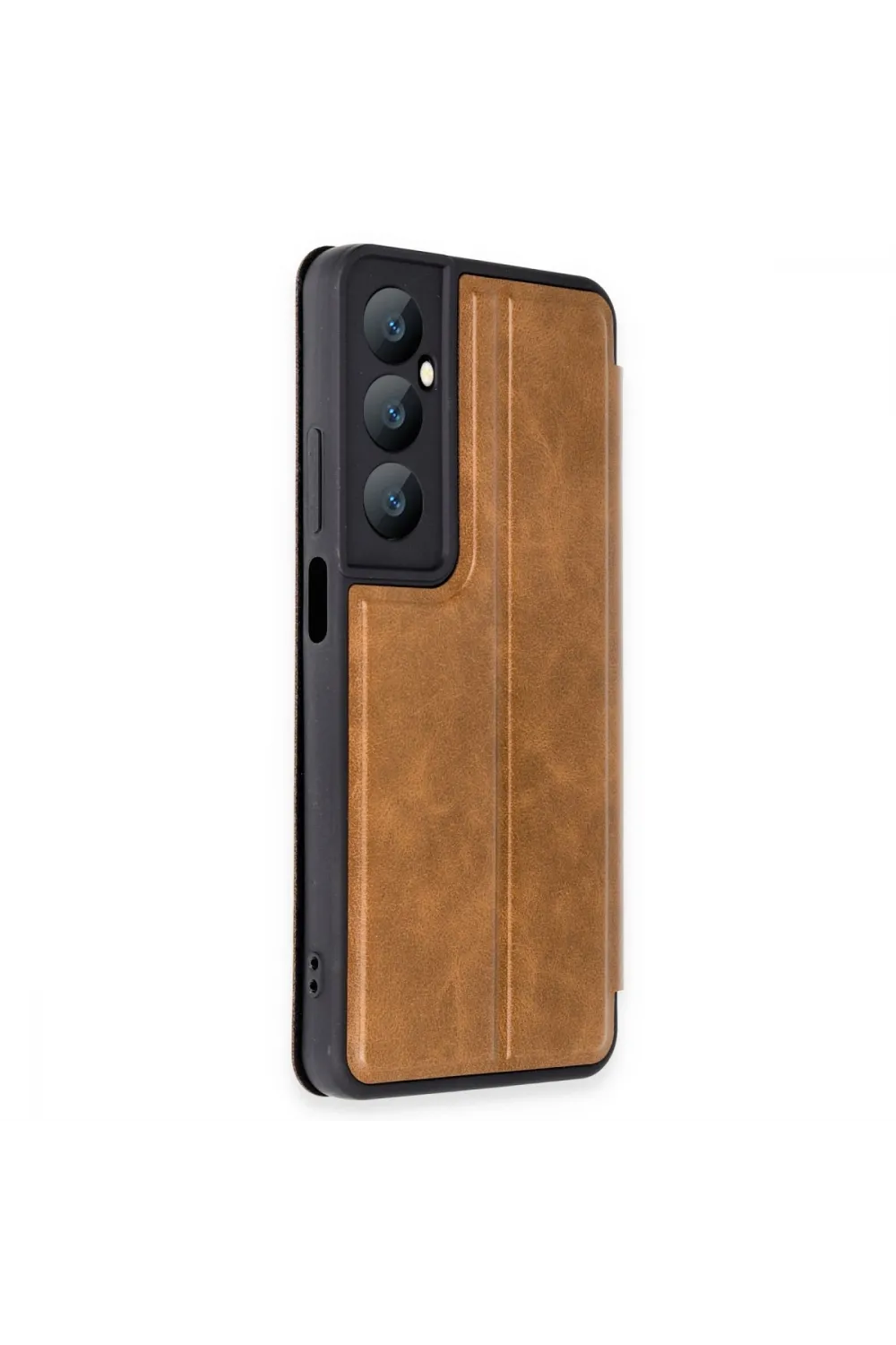 Realme C65 Kılıf Flip Cover - Taba
