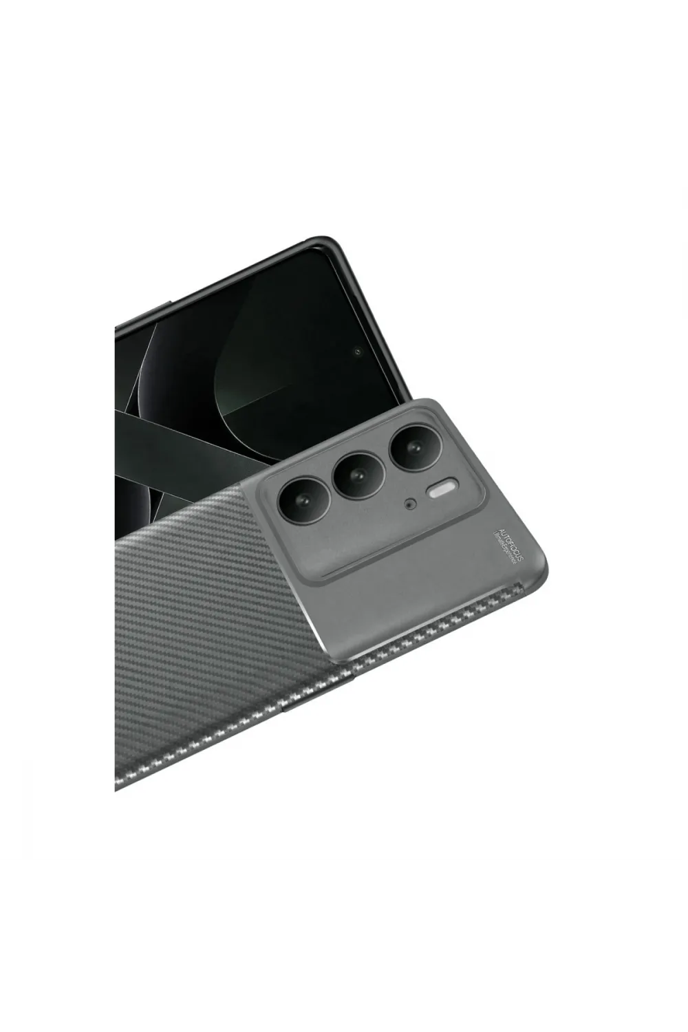 Realme C75 4g Auto Focus Karbon Kapak - Gri