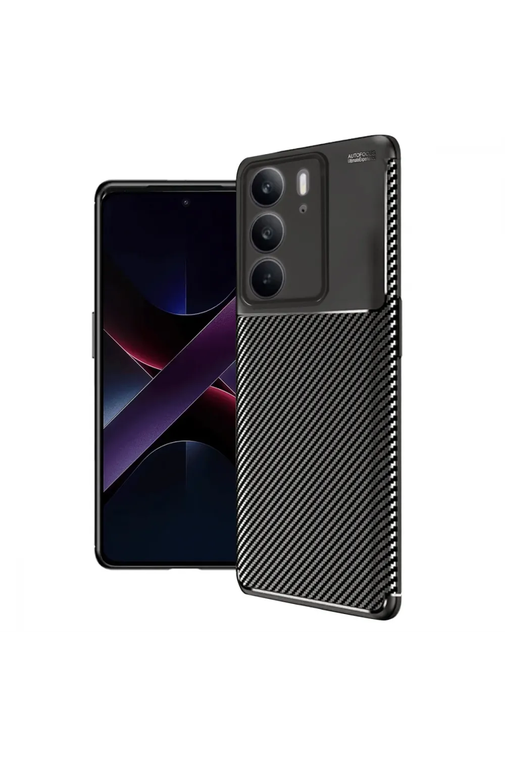 Realme C75 4g Auto Focus Karbon Kapak - Siyah