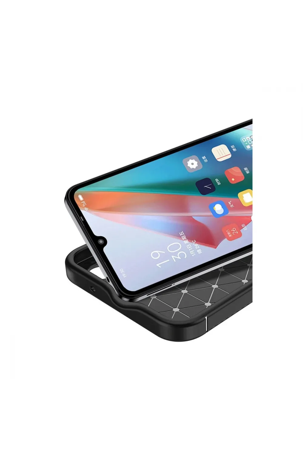 Realme C75 4g Auto Focus Karbon Kapak - Siyah
