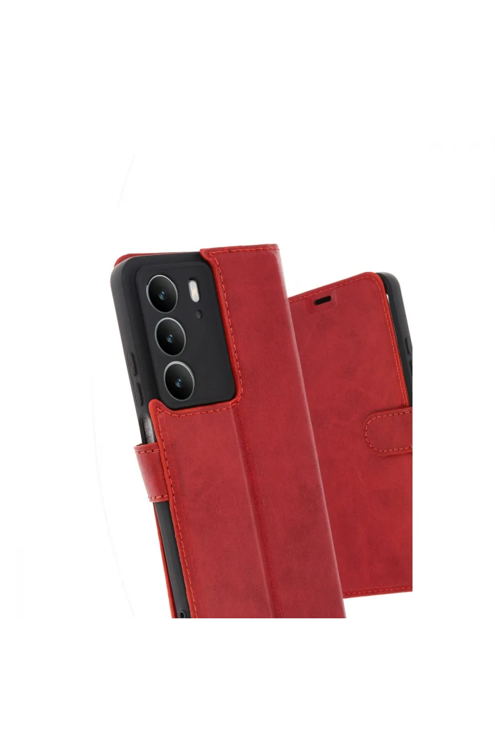Realme C75 4g Trend S Plus Kapaklı Kılıf - Kırmızı