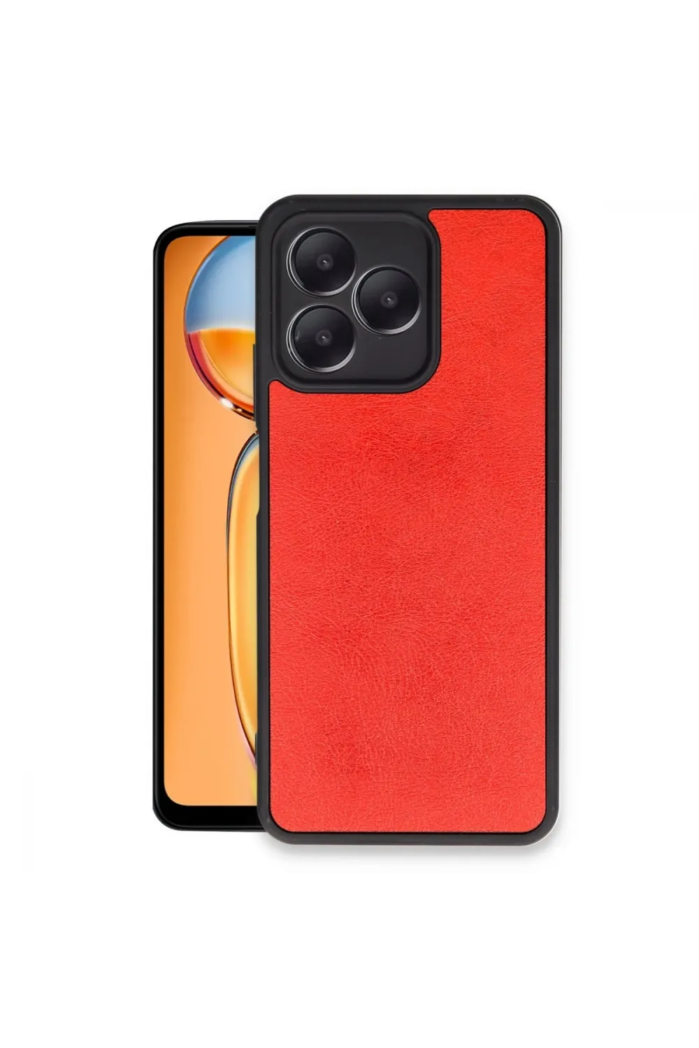 Realme Note 50 4g Kılıf Aras Deri Kapak - Kırmızı
