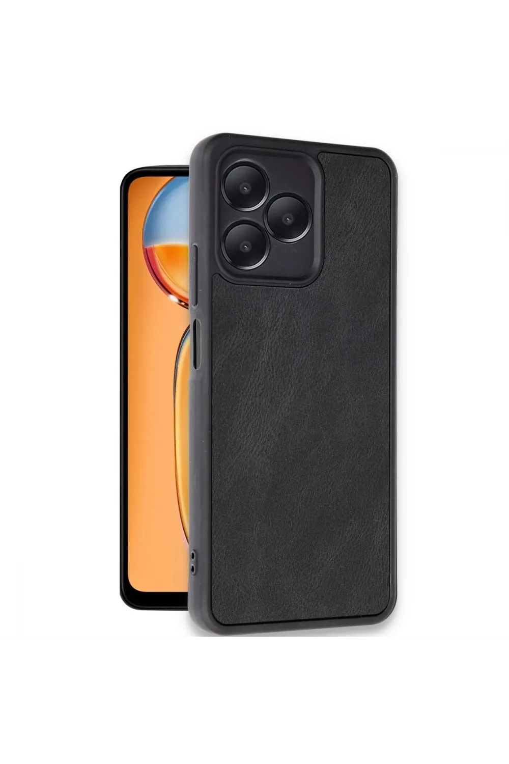 Realme Note 50 4g Kılıf Aras Deri Kapak - Siyah