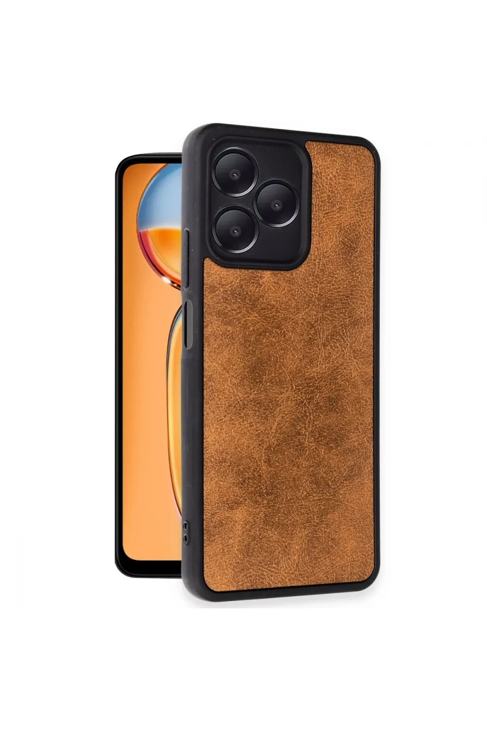 Realme Note 50 4g Kılıf Aras Deri Kapak - Taba