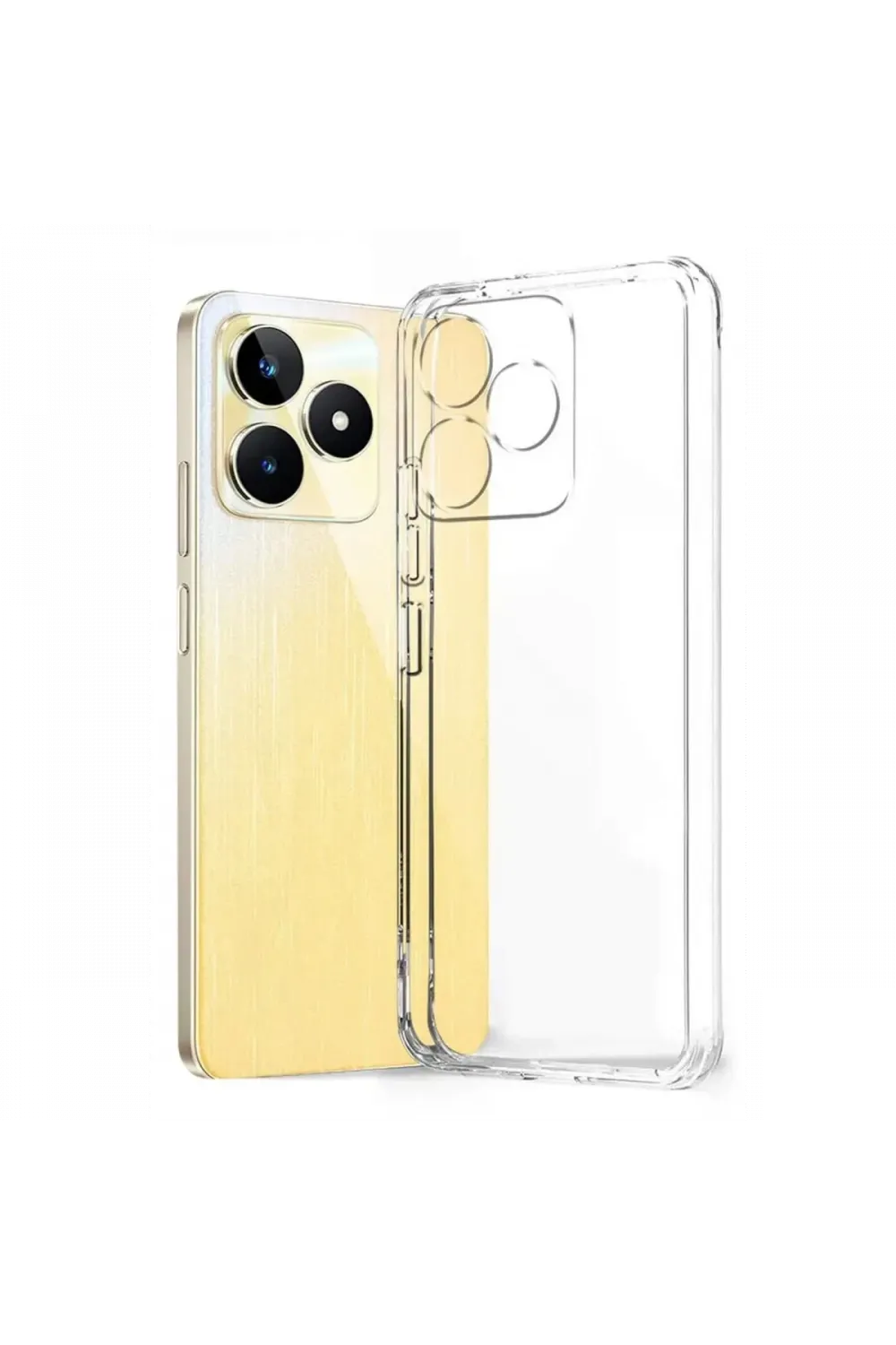 Realme Note 50 4G Kılıf Lüx Şeffaf Silikon