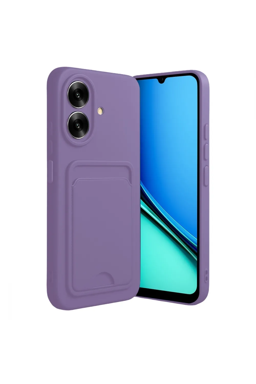 Realme Note 60 Kelvin Kartvizitli Silikon - Lila
