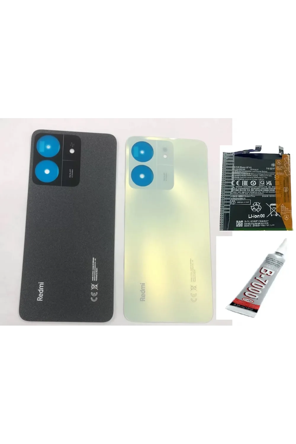 Redmi 13C Arka Batarya Kapağı ,batarya Ve B7000 Ya