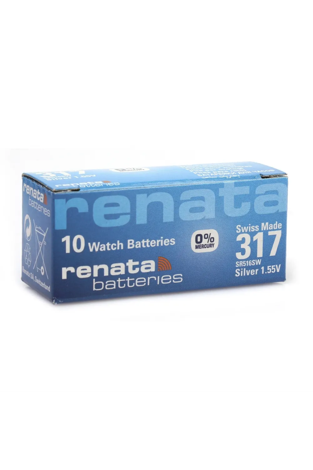 Renata 317 Sr516sw 1.55v Alkalin Saat Pili 10 Adet