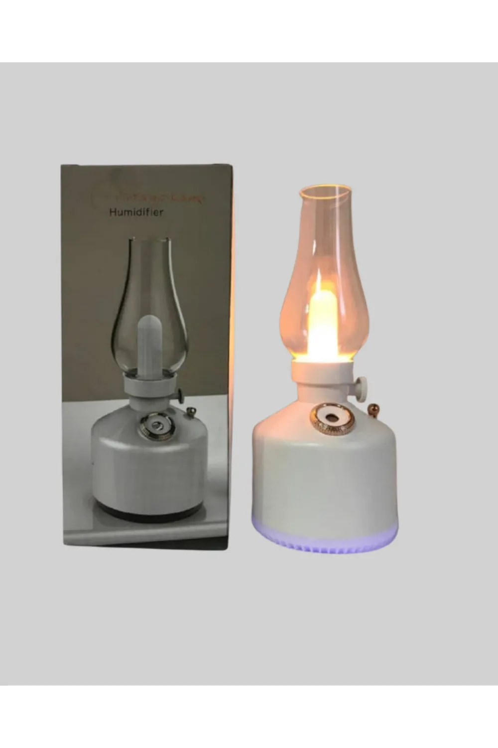 Renkli Led Işıklı Retro Gaz Lambası Aroma Terapi Mist Maker