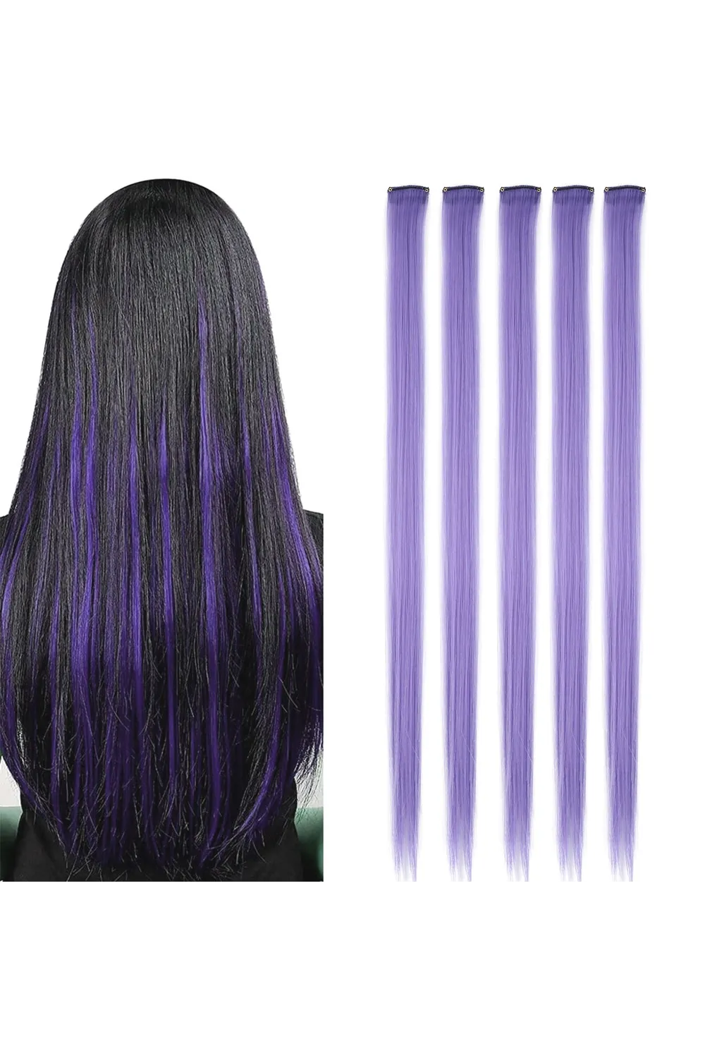 Renkli Sentetik Çıt Çıt - 5 Adet - D14