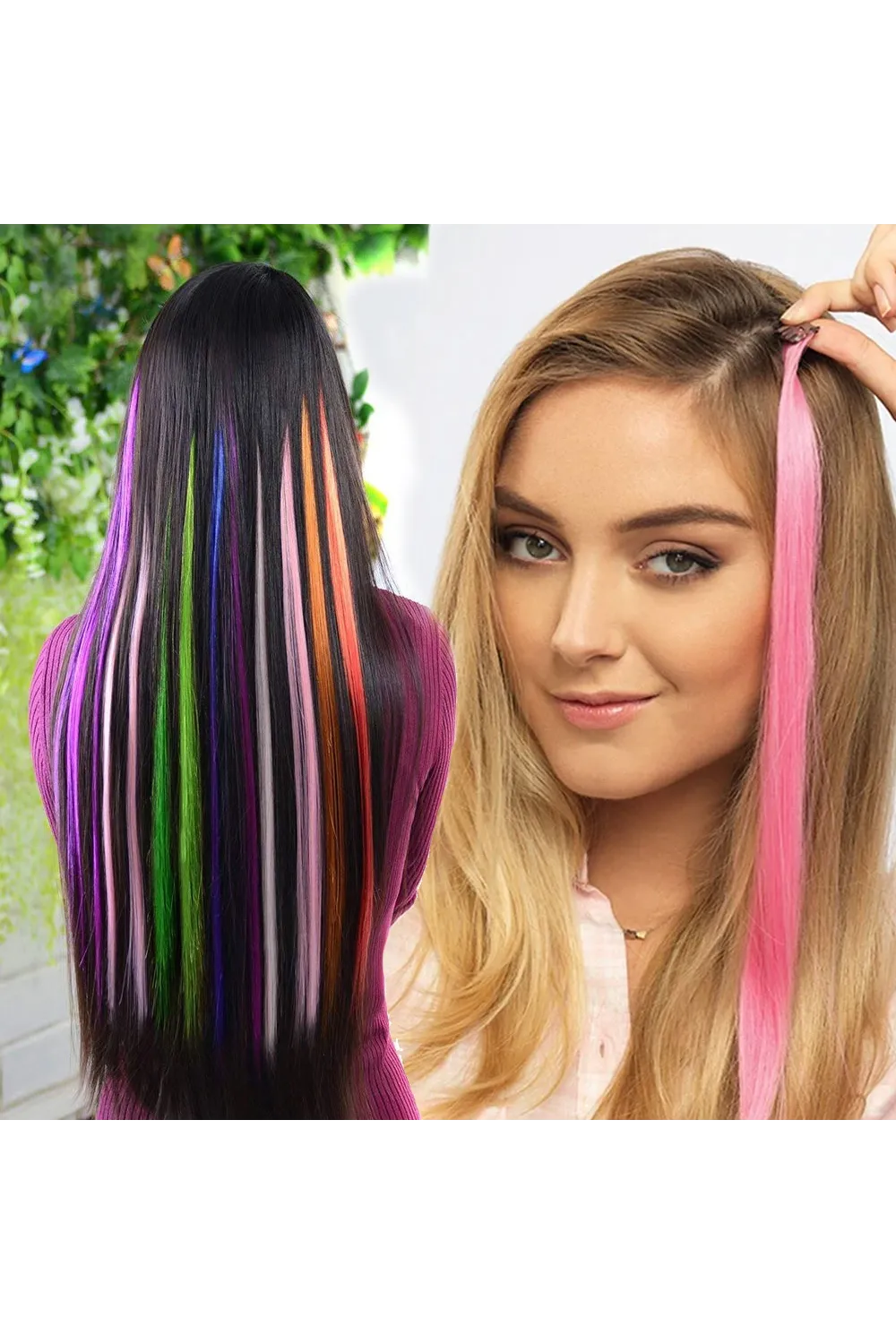 Renkli Sentetik Çıt Çıt - 5 Adet - D27