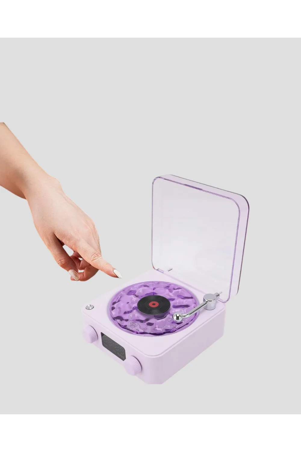 Retro Pikap Hoparlör Bluetooth Aux Usb Type-c Projektörlü 360° Sesli Taşınabilir