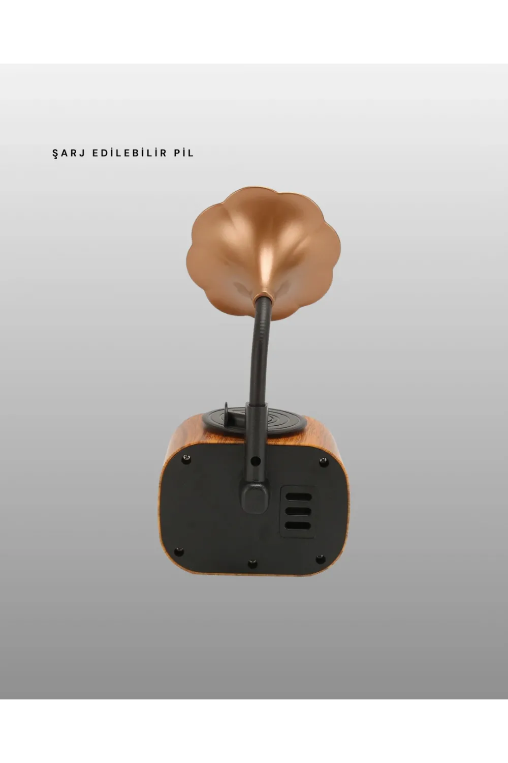 Retro Tasarımlı Mini Bluetooth Hoparlör Ve Fm Radyo Çoklu Medya