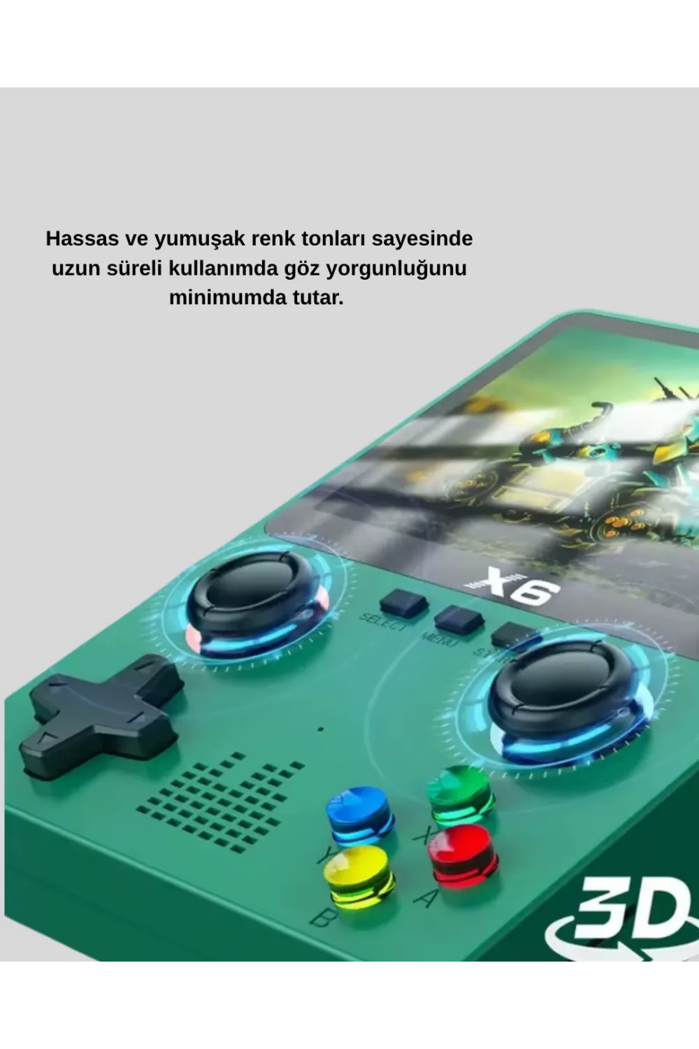 Retro Taşınabilir Konsol 3.5 Ips Ekran Ergonomik Çift Lr Kontrollü