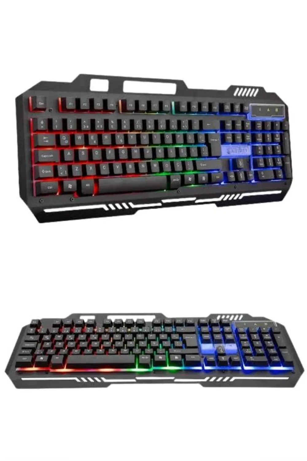 Rgb Işıklı Gaming Oyuncu Klavye Q Klavye Mouse Hediyeli