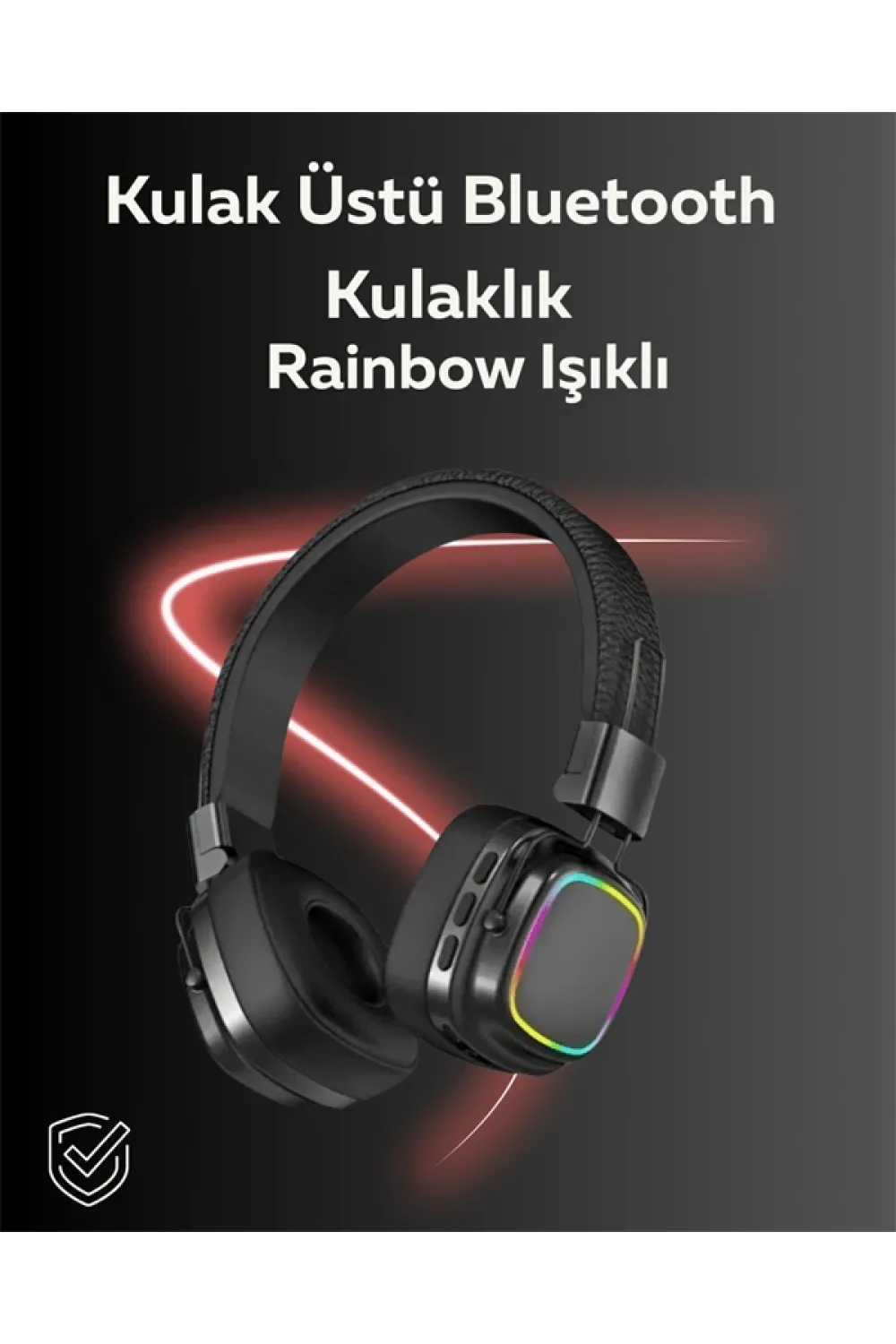 Rgb Işıklı Katlanabilir Bluetooth 5.3 Kulak Üstü Kulaklık