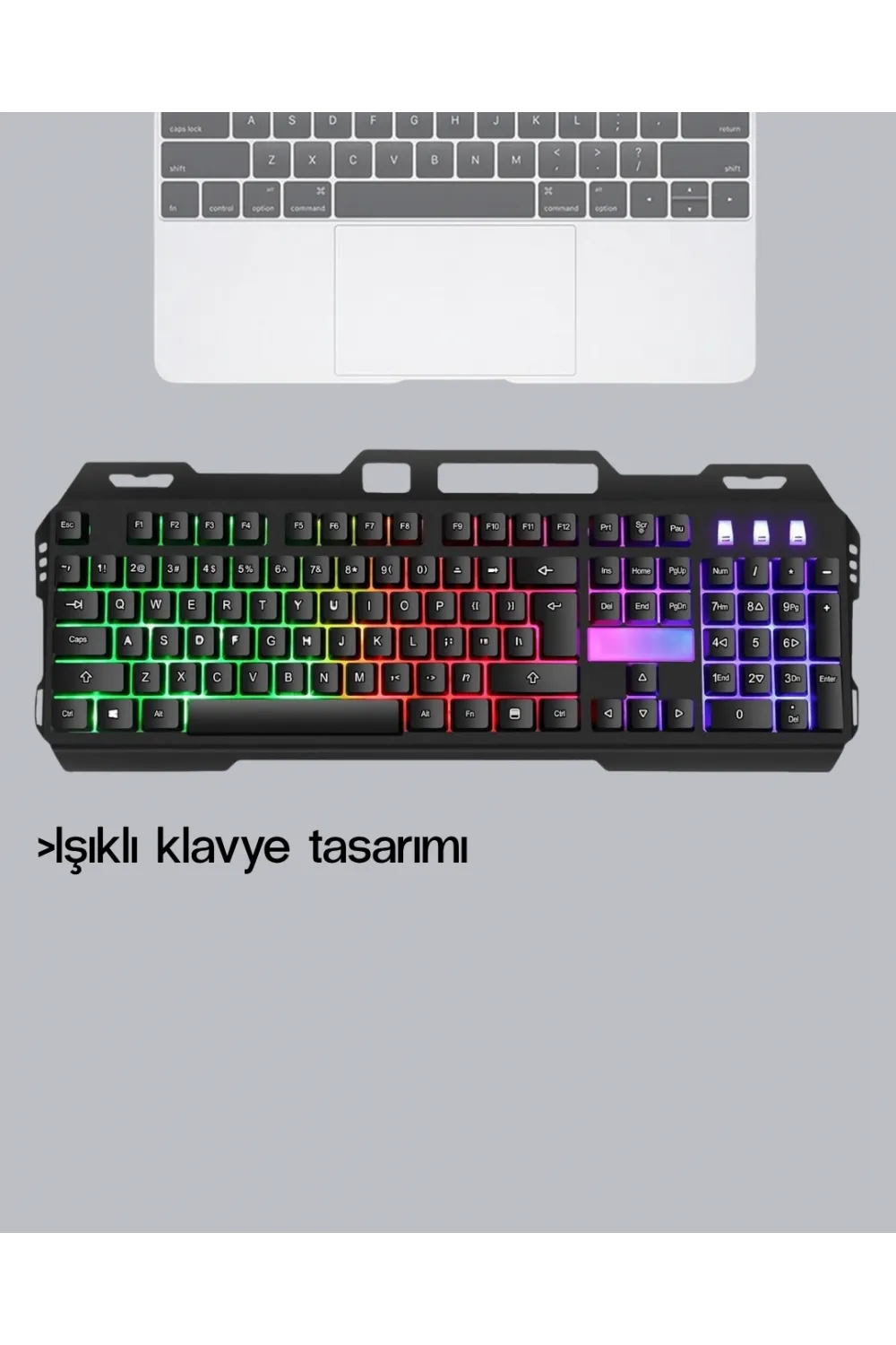Rgb Işıklı Oyuncu Klavye Mouse Seti – Türkçe Q, Ayarlanabilir Dpı, Ergonomik Ve Dayanıklı Tasarım