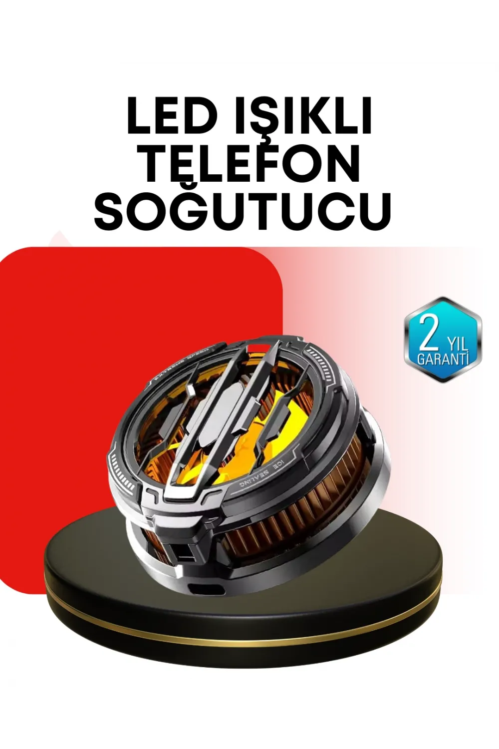 Rgb Işıklı Sessiz Fanlı Telefon Soğutucu