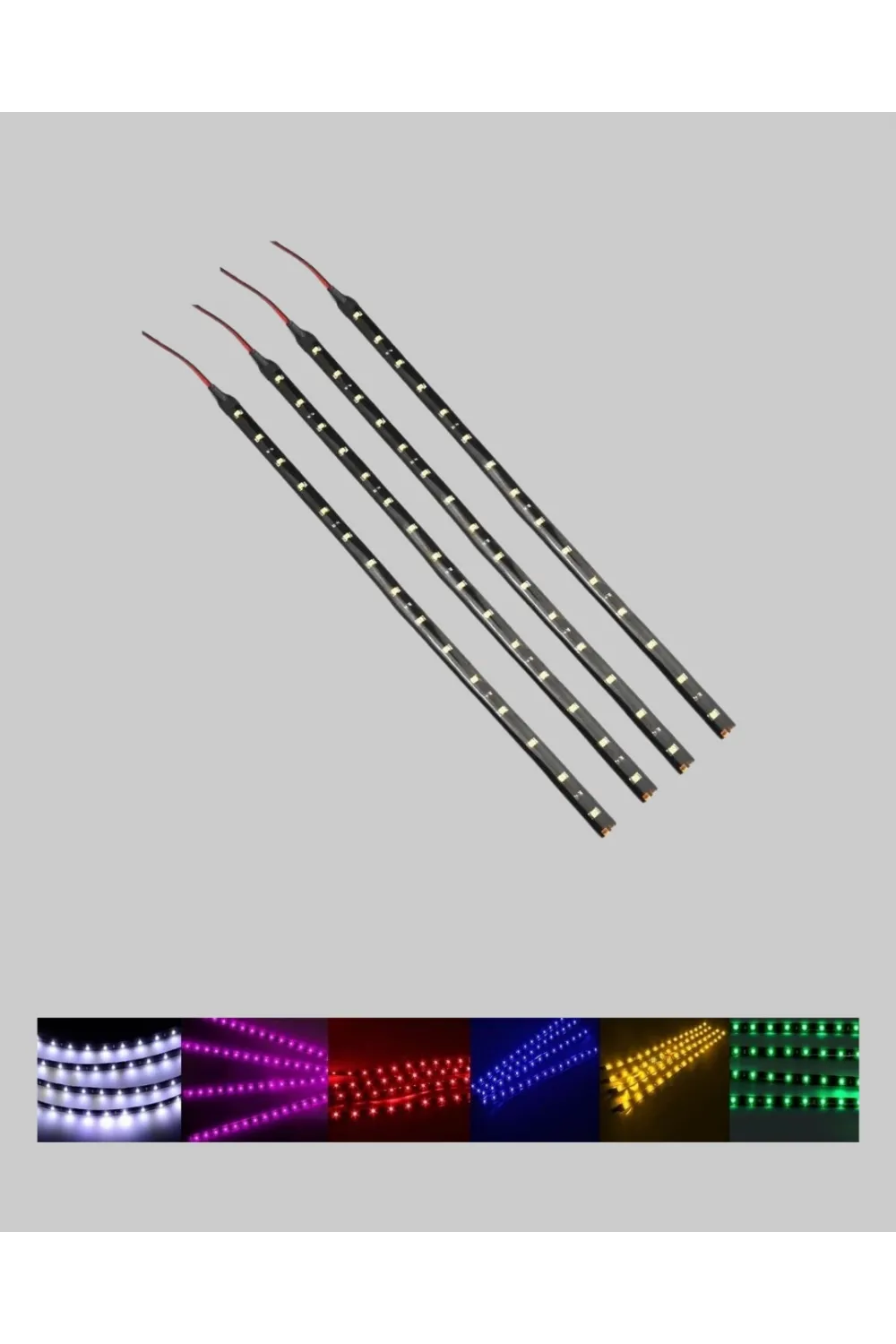 Rgb Led Dış Ve İç Mekan Süsleme Işığı 10 Çubuklu Şerit