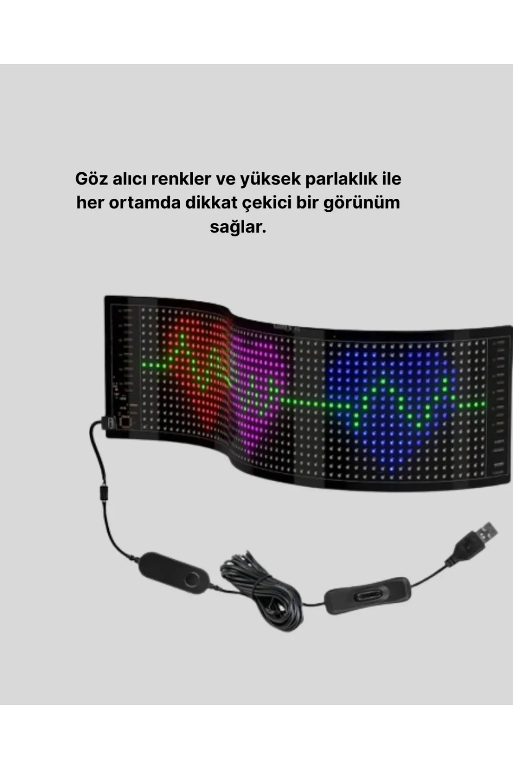Rgb Led Panel Renkli Işık Efektli Dekoratif Aydınlatma